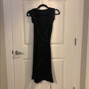 Black wrap dress